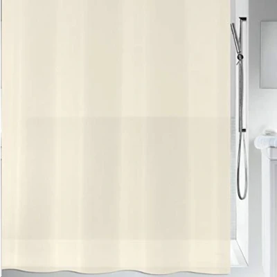 Afbeelding van Spirella Anti schimmel douchegordijn &quot;Bio&quot;, antibacterieel, wasbaar, waterdicht, PEVA 180 x 200 cm, zandkleur beige