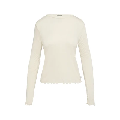 Afbeelding van QS Longsleeve, Dames, Maat: XXL, Beige