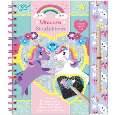 Afbeelding van Knutselset Totum Unicorn scratchbook