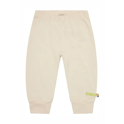 Afbeelding van loud + proud Unisex kinderen slub jersey, GOTS gecertificeerde vrijetijdsbroek, vanille, 62 68