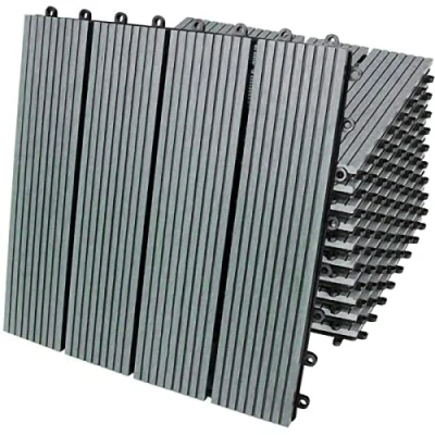 Afbeelding van 33 x Terrastegels HKC 30 cm Totale dekking: 3 m² Eenvoudige Installatie Vlondertegels Tegel Tuin Terras
