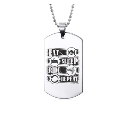 Afbeelding van Ketting RVS Eat Sleep Ride Repeat