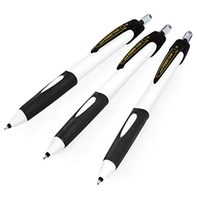Afbeelding van uni ball SN 220 Power Tank intrekbare balpen 1,0 mm wit vat zwarte inkt pak van 3