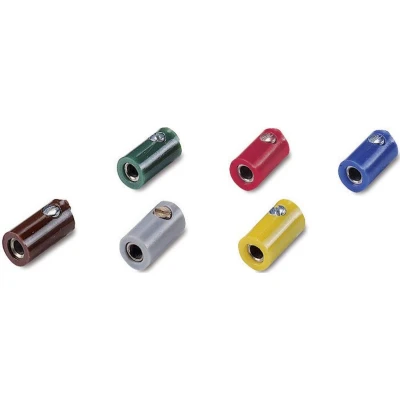 Afbeelding van 07722 Modelspoor mof 2.6 mm 10 stuk(s) Zonder dwarsgat Geel
