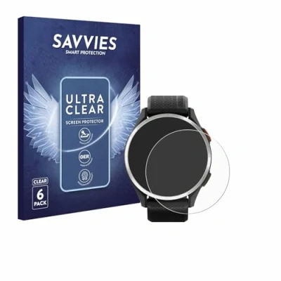 Afbeelding van Savvies Screenprotector voor Garmin Approach S44 Folie Beschermfolie transparant (6 Stuks)
