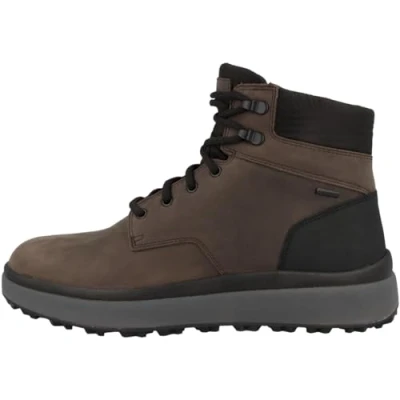 Afbeelding van Geox Veterboots, Heren, Maat: 46, Braun c Nubukleer/ textiel
