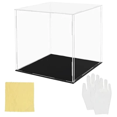 Afbeelding van Belle Vous Helder Acryl Display Kast Standaard Set 15 x cm Grote Stofvrije Doos voor Actiefiguren, Toys, Minifigures, Collectibles &amp; Modellen