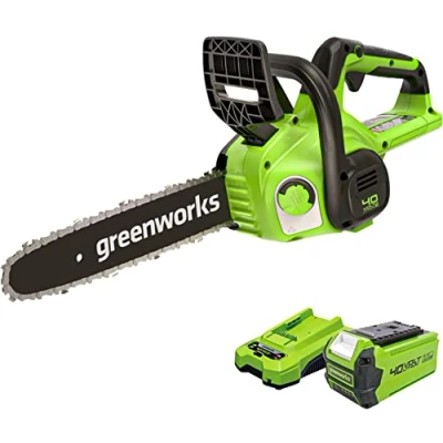 Afbeelding van Greenworks G40CS30IIK2 Accu Kettingzaag, 30 cm Zaagblad Lengte, 4,2 m/s Kettingsnelheid, 2.6 kg, Automatische Oliesmering, 40V 2Ah &amp; Lader
