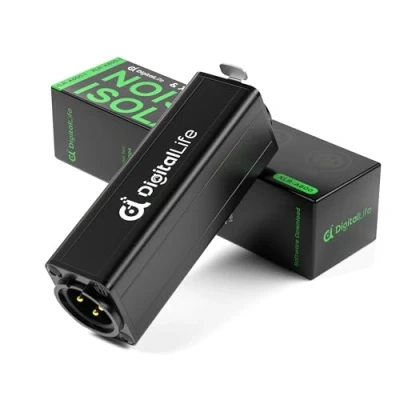 Afbeelding van DigitalLife Enkelkanaals XLR Audio Ground Loop Ruisisolator (Brumverwijderaar Passief, A600 I, M/F)