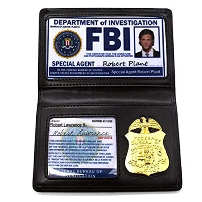 Afbeelding van Nieuwigheid FBI Cosplay Props Badge, Bovennatuurlijke Rollenspel Portemonnee, SPN Politie Houder Speciale Undercover Agent ID Halloween Party Props, # 1