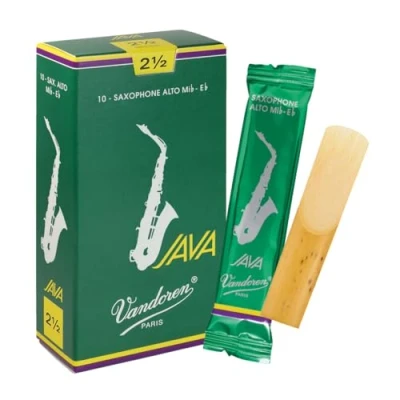 Afbeelding van Vandoren Alt Saxofoon JAVA Rieten 10 Stuks Verpakking Dikte 2.5
