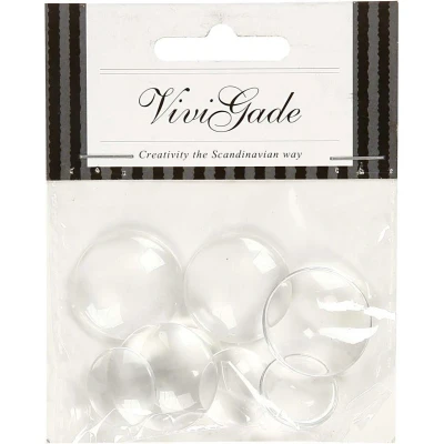 Afbeelding van Creativ Company Ronde Cabochons met Platte Achterkant, 8st.