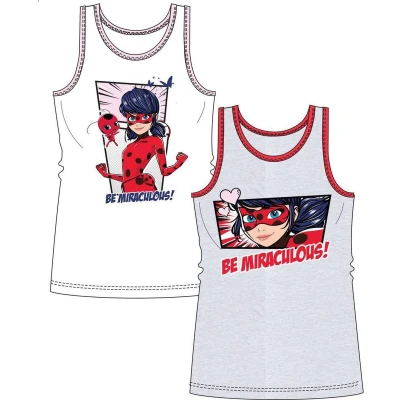 Afbeelding van Miraculous Ladybug hemd set van 2 wit+grijs maat 134/140
