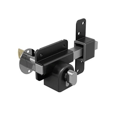 Afbeelding van Gatemate 1490116 Euro Single Long Throw Lock met Thumb Turn P11, Zwart/Roestvrij Staal, 70 mm