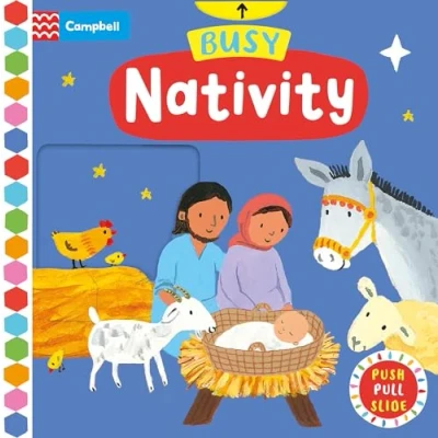 Afbeelding van Busy Nativity: A Push, Pull, Slide Book the Perfect Christmas Gift!