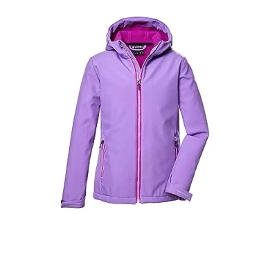 Afbeelding van killtec meisjes Softshelljas/outdoorjas met capuchon KOS 358 GRLS SFTSHLL JCKT, mallow, 176, 42067 000
