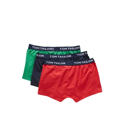 Afbeelding van TOM Tailor 3 PACK Onderbroeken, Heren, Maat: Small, Cardinal/navy/green
