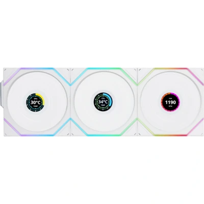 Afbeelding van Lian Li UNI FAN TL LCD Wl Rev 120 wh (3p