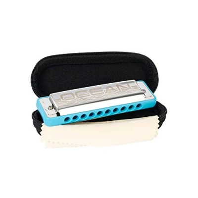 Afbeelding van Cascha HH 2322 Ocean Rock Blues Harmonica in E blauw
