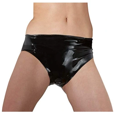 Afbeelding van Latex Damesslip Met Dildo