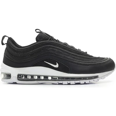 Afbeelding van Nike Sportswear AIR MAX 97 Sneakers laag, Heren, Maat: 43, Black/white Imitatieleer/ textiel