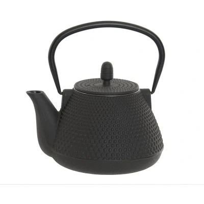 Afbeelding van Items Kitchen Theepot Oriental gietijzer 1000 ml mat zwart Theepotten