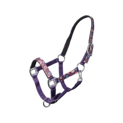 Afbeelding van MHS Halster &quot;Flower Power&quot; Pony Paars