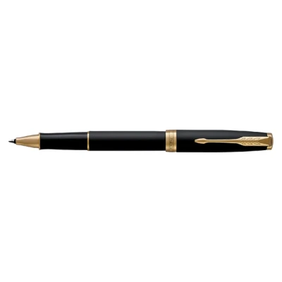 Afbeelding van Parker Sonnet Matte Black GT Rollerball Kleur: GoudZwart De Vulpenwereld
