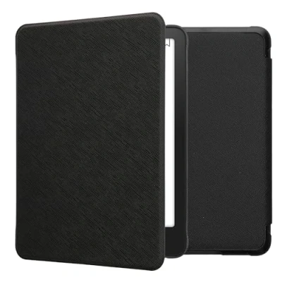 Afbeelding van kwmobile E reader hoesje geschikt voor Amazon Kindle Paperwhite (2024)/Colorsoft hoes flip case met magnetische sluiting Ereader cover in zwart