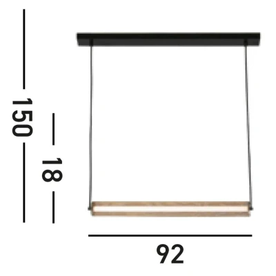 Afbeelding van Searchlight Hanglamp Thread zwart met goud mesh 25151 1BK