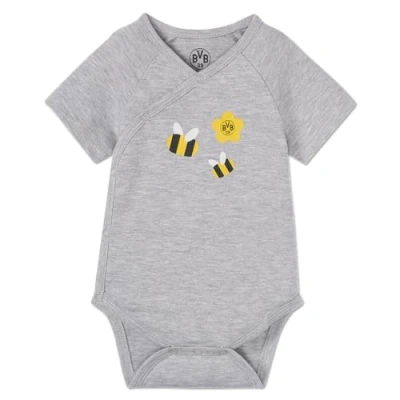 Afbeelding van Borussia Dortmund BVB Body Bijen, Logo grijs Gr. 74/80, grijs, 74/80 cm