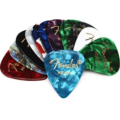 Afbeelding van Fender Celluloid Medley Plectrum Heavy 12 stuks