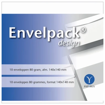 Afbeelding van Envelop Papyrus Envelpack vierkant 140x140mm wit