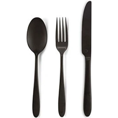 Afbeelding van Bestekset VT Wonen Matt Black (Set van 18)