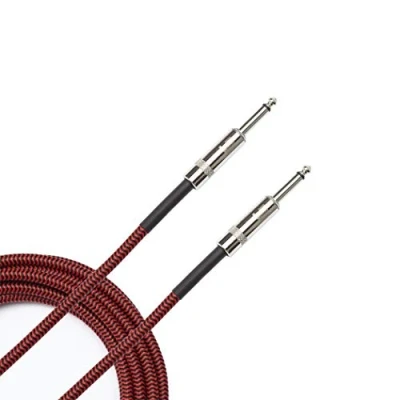 Afbeelding van D&quot;;Addario PW BG 20RD Braided instrumentkabel rood 20ft (6 m) recht