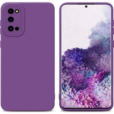 Afbeelding van Cadorabo Hoesje geschikt voor Samsung Galaxy S20 in FLUID MAT PAARS Beschermhoes TPU silicone Cover Case
