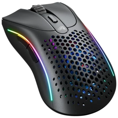 Afbeelding van Glorious Gaming Model D 2 draadloze gamingmuis ergonomische, superlicht (66 g), tot wel 210 u batterijduur, 26K optische sensor, 6 programmeerbare knoppen, 80 miljoen klikken, FPS, MMO, MOBA Zwart