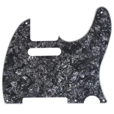 Afbeelding van Musiclily 11 Schroefgaten 60s 64 Vintage stijl SSS Strat Gitaar Slagplaat voor American Stratocaster, 4 laags Black Pearl