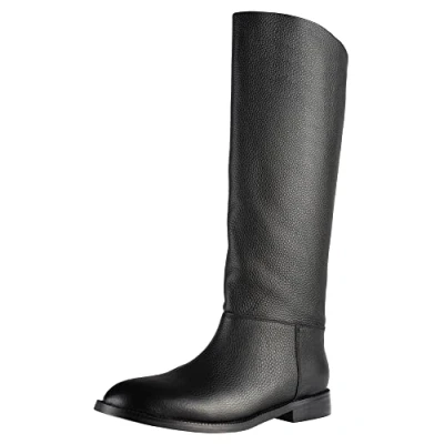 Afbeelding van L37 HANDMADE SHOES Dames Simple Knee High Boot, Zwart, 35 EU