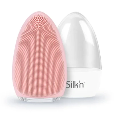 Afbeelding van Silk&#039;n Elektrische Gezichtsreiniger Bright Gezichtsborstel Diepe reiniging en massage van de huid Roze