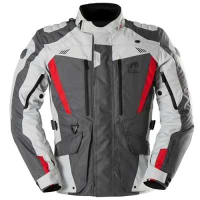 Afbeelding van Furygan Apalaches Evo Motorfiets textiel jas, grijs wit rood, afmeting 4XL voor man