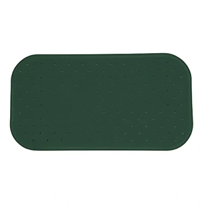 Afbeelding van MSV Douche/bad anti slip mat badkamer rubber groen 36 x 97 cm Badmatjes