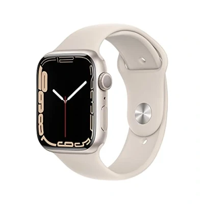 Afbeelding van Apple Watch Series 7 (GPS, 45MM) Sterrenlicht Case with Starlight Sport Band (Refurbished)