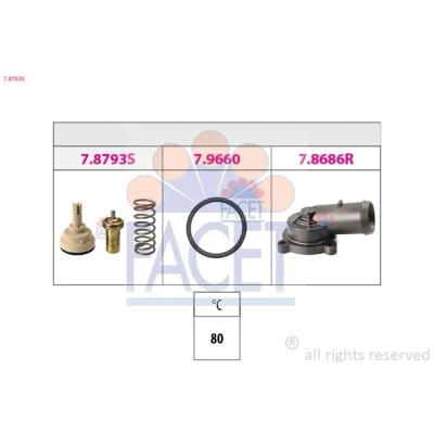 Afbeelding van Thermostaat, koelvloeistof FACET 7.8793K