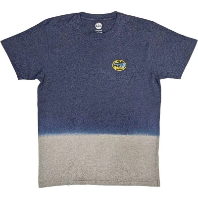 Afbeelding van The Beatles Oval Logo Heren T shirt S Blauw