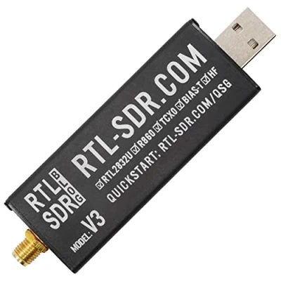 Afbeelding van RTL SDR Blog V3 R860 RTL2832U 1PPM TCXO SMA Software gedefinieerde radio (alleen dongel) (zwart)