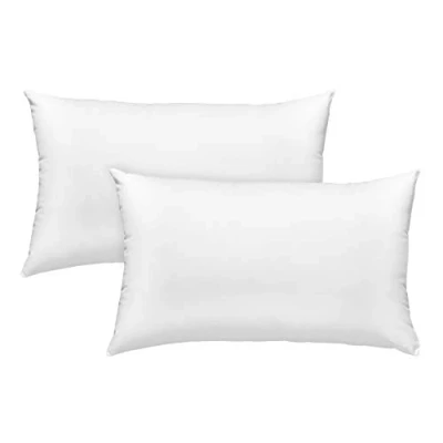 Afbeelding van Sleepling 30 x 50 cm kussen set van 2 Hoes 100% microvezel Binnenkussen Vezelkussen Sierkussen Decoratiekussen Gemaakt in de EU Wasbaar tot 60 graden wit