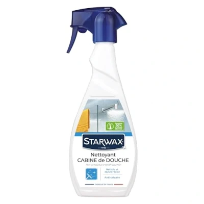 Afbeelding van STARWAX Anti kalkreiniger voor douchecabine verzorgingsproduct meerdere oppervlakken reinigt, verwijdert kalk en geeft glans dagelijks gebruik Made in France Spray 500 ml