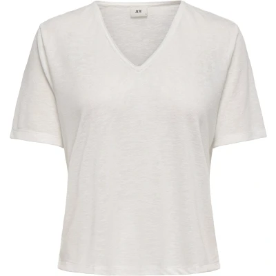 Afbeelding van JDY Tshirt basic, Dames, Maat: XS, Cloud dancer