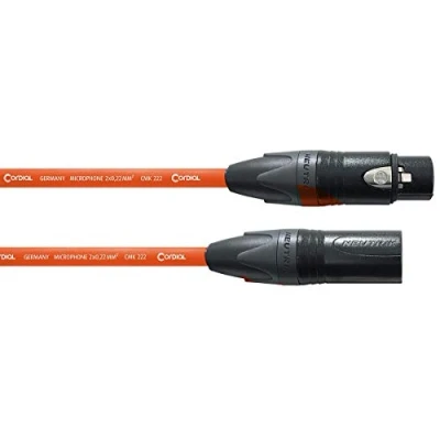 Afbeelding van XLR microfoonkabel 5 m oranje